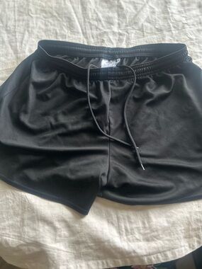 adidas Black Athletic Training Shorts with Drawstring young men size M/L,